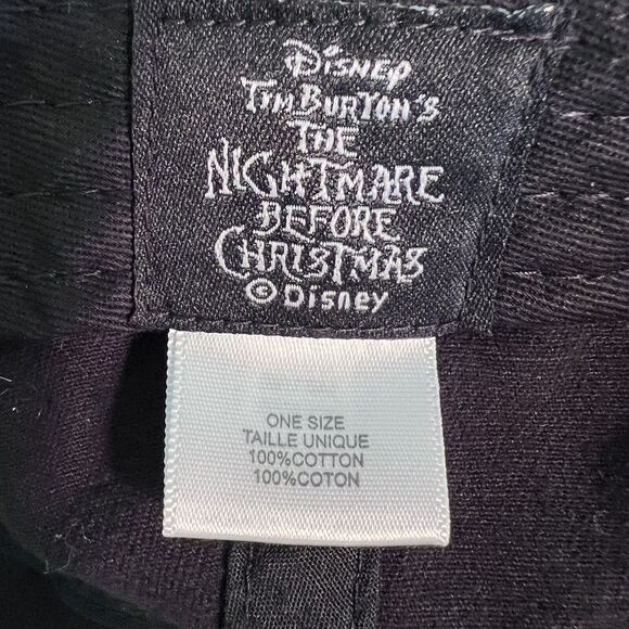 Nightmare Before Christmas Pre-curved Adjustable Black Baseball Cap - Picture 6 of 6